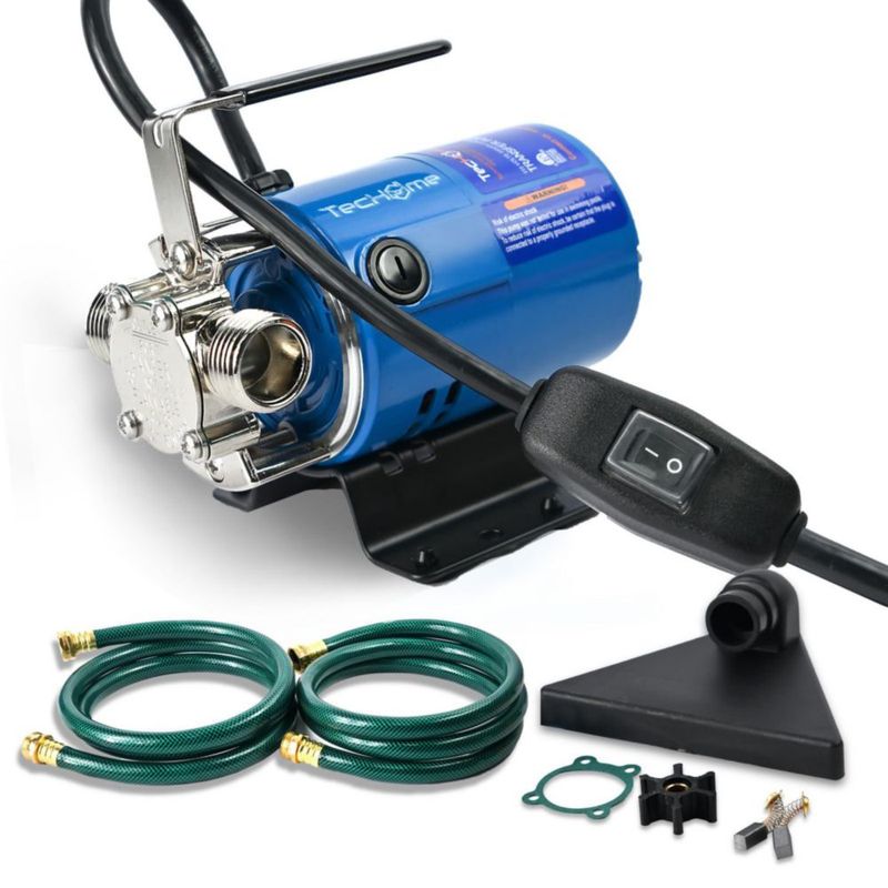 Bomba de Agua TecHome 1/10 HP 115V 330 GPH con Mangueras
