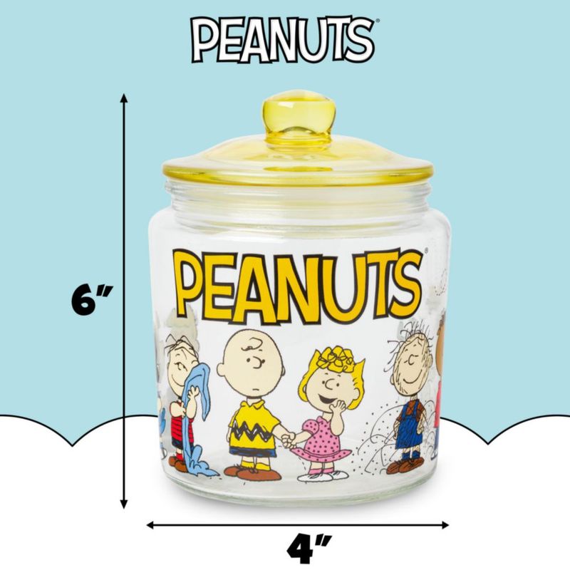 Recipiente para Alimentos Silver Buffalo Peanuts Frasco de Vidrio 15 cm