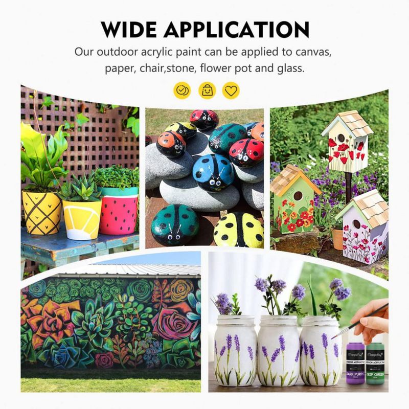 Set de Pintura Acrílica para Exterior Magicfly 30 Colores 60 ml