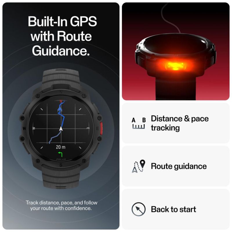 Reloj GPS para Correr POLAR Street X Resistente al Agua con Batería de 10 Días