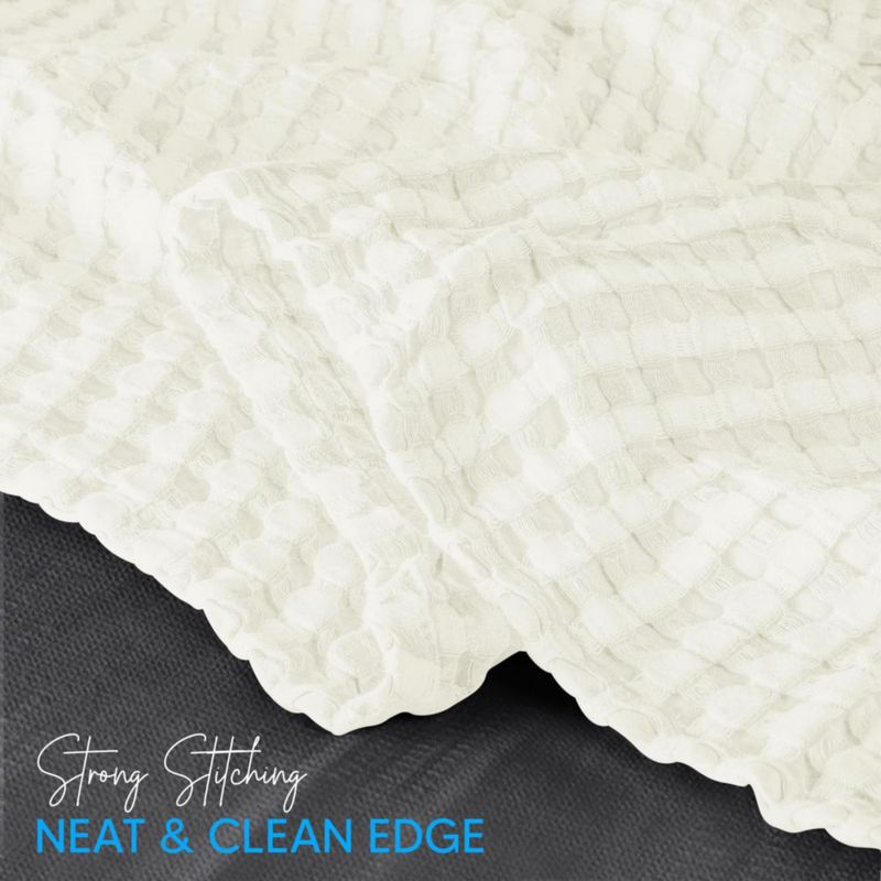 Manta Utopia Bedding Queen 100% Algodón Tejido Waffle 229x229 cm