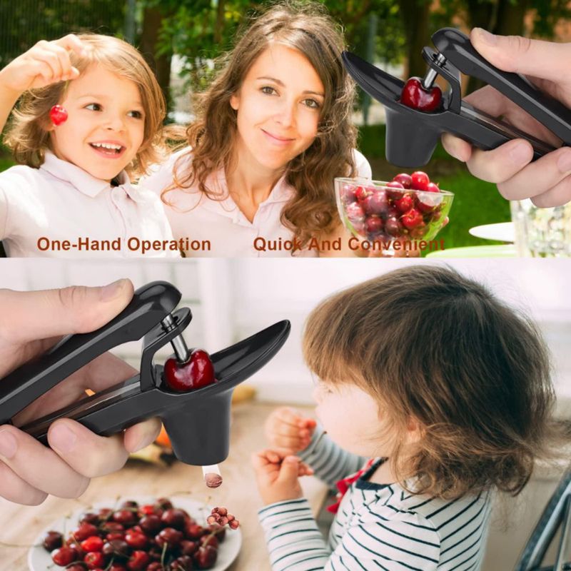 Descorazonador de Cerezas Honbuty de Acero Inoxidable Multifuncional
