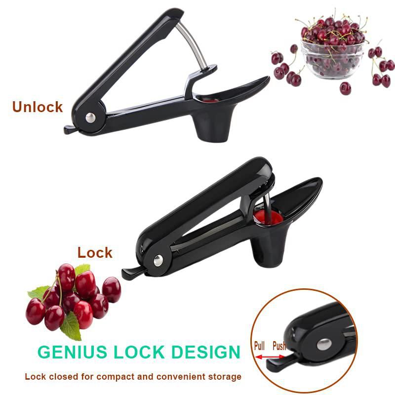 Descorazonador de Cerezas Honbuty de Acero Inoxidable Multifuncional
