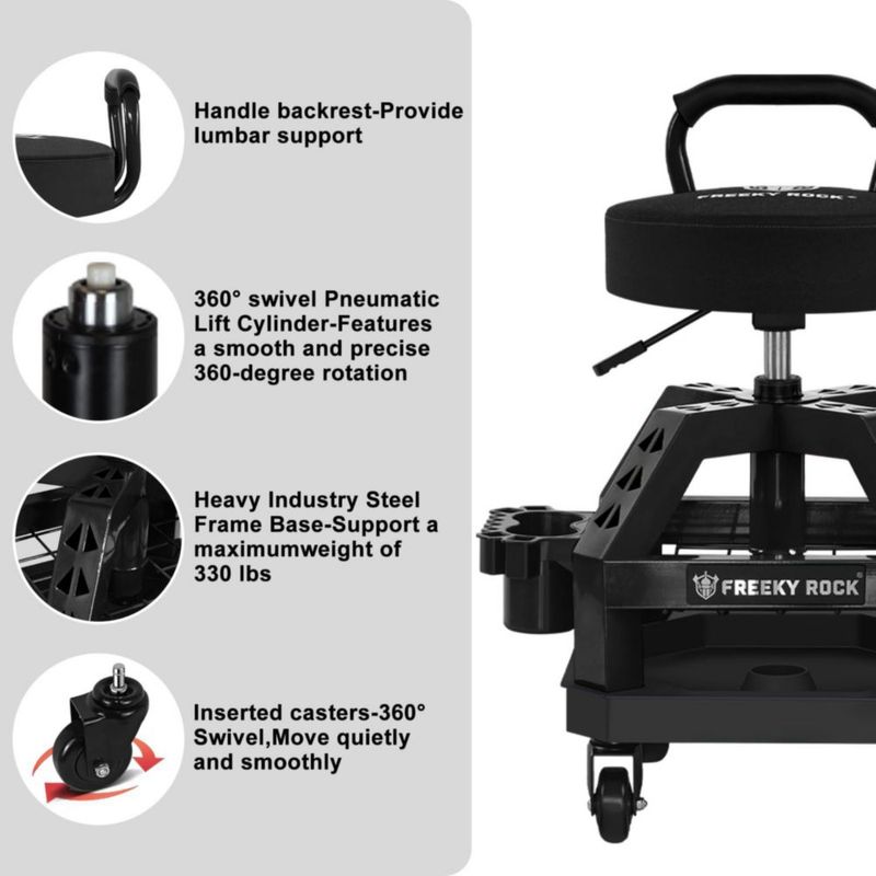 Banco Mecánico Rodante Ajustable FREEKYROCK 150 kg