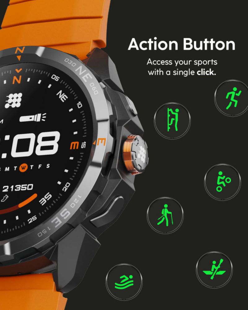 Smartwatch Cubitt Terra 1.48" AMOLED GPS Doble Banda 14 Días