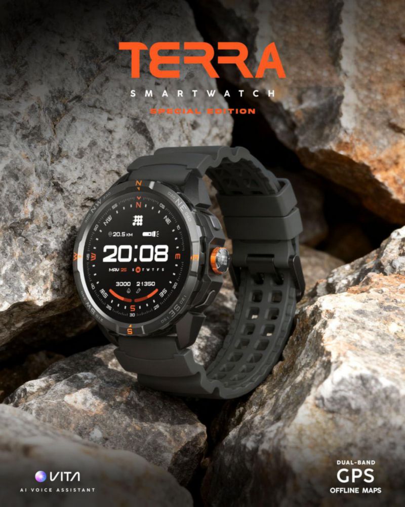 Smartwatch Cubitt Terra 1.48" AMOLED GPS Doble Banda 14 Días