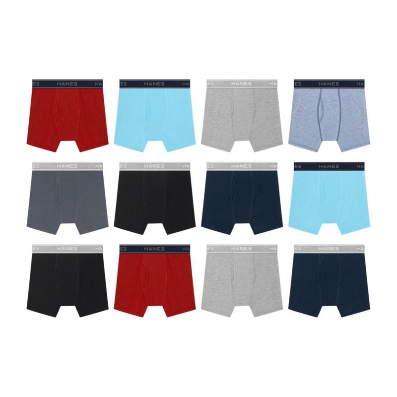 Calzoncillos Hanes para Niños Pequeños Paquete de 12 Mezcla de Algodón