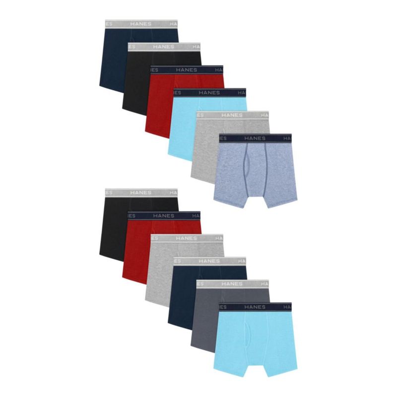 Calzoncillos Hanes para Niños Pequeños Paquete de 12 Mezcla de Algodón