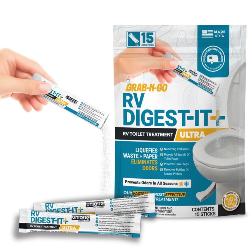 Tratamiento para Inodoro de RV Unique Digest-It Ultra 15 Sobres