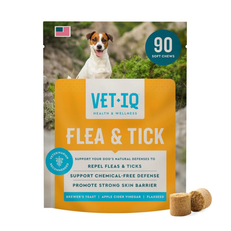 Suplemento para Mascotas VETIQ Antipulgas y Garrapatas Masticables 90 Unidades