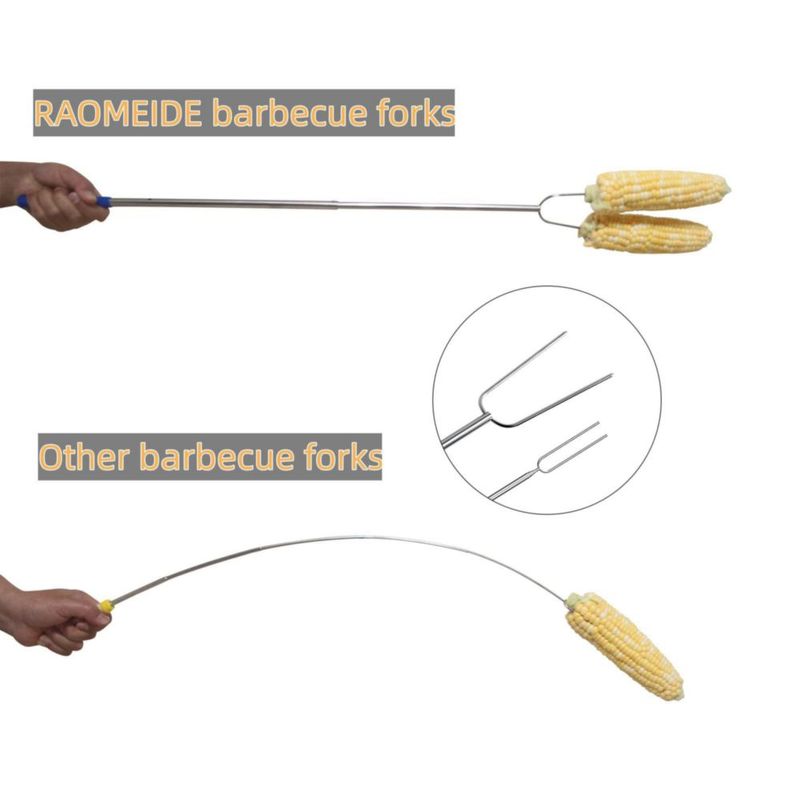 Pinchos RAOMEIDE para fogata de 81 cm paquete de 6 alta resistencia