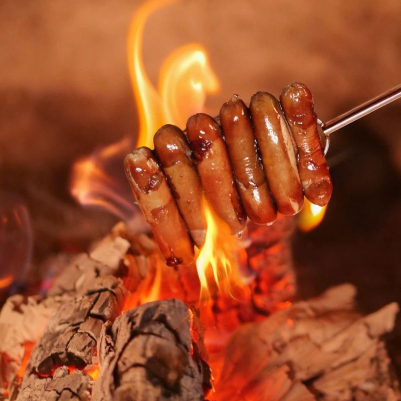 Pinchos RAOMEIDE para fogata de 81 cm paquete de 6 alta resistencia
