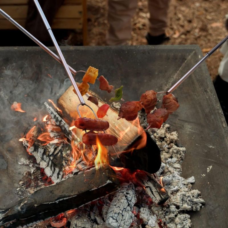 Pinchos RAOMEIDE para fogata de 81 cm paquete de 6 alta resistencia