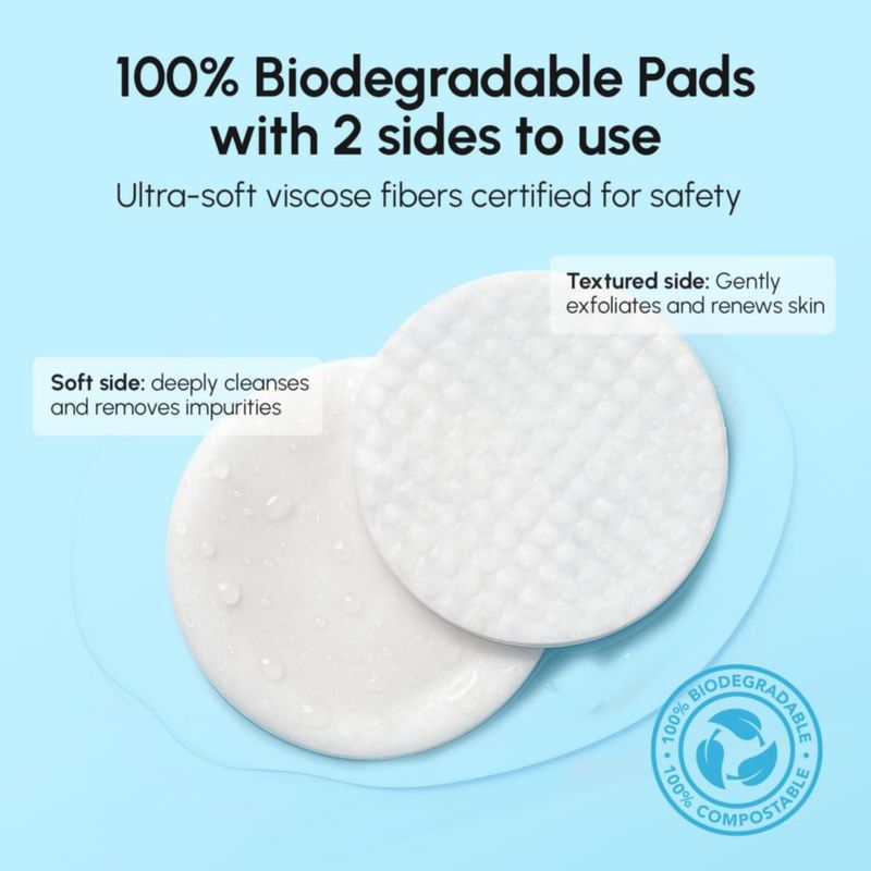 Toallitas Limpiadoras Faciales MAREE con Ácido Glicólico y Almohadillas Exfoliantes