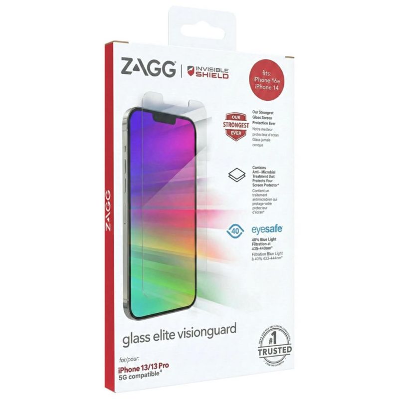 Protector de Pantalla ZAGG Glass Elite para iPhone 17e 14 16e y 13
