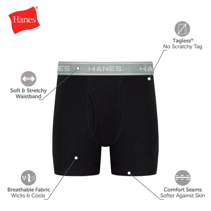 Calzoncillos Hanes para Niños Pequeños Paquete de 12 en Mezcla de Algodón