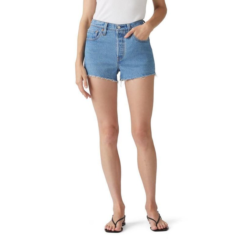 Shorts Levi's 501 Mujer Tiro Alto Pierna Recta 28