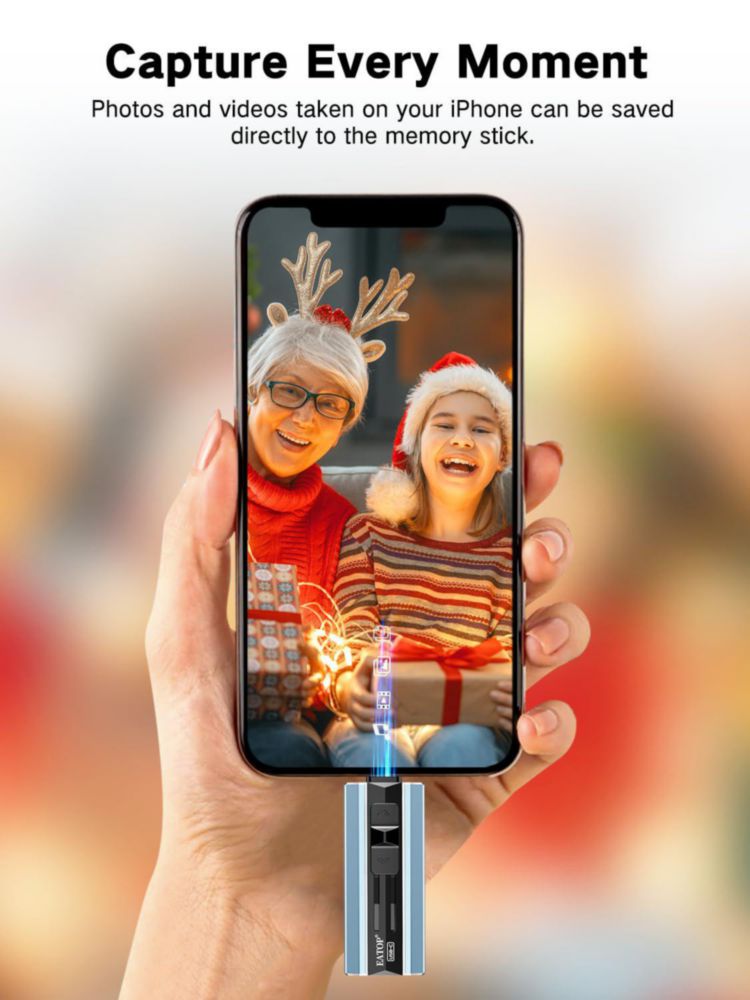Memoria USB EATOP 512GB Dual USB-C y Lightning portátil