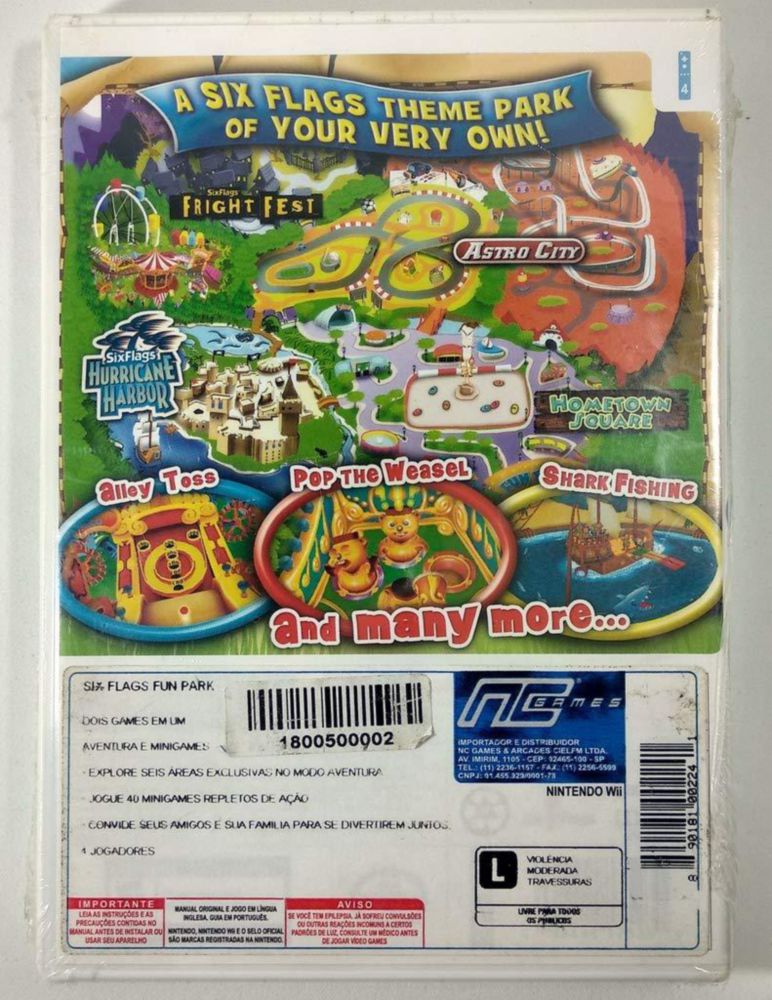 Videojuego Ubisoft Six Flags Fun Park para Wii