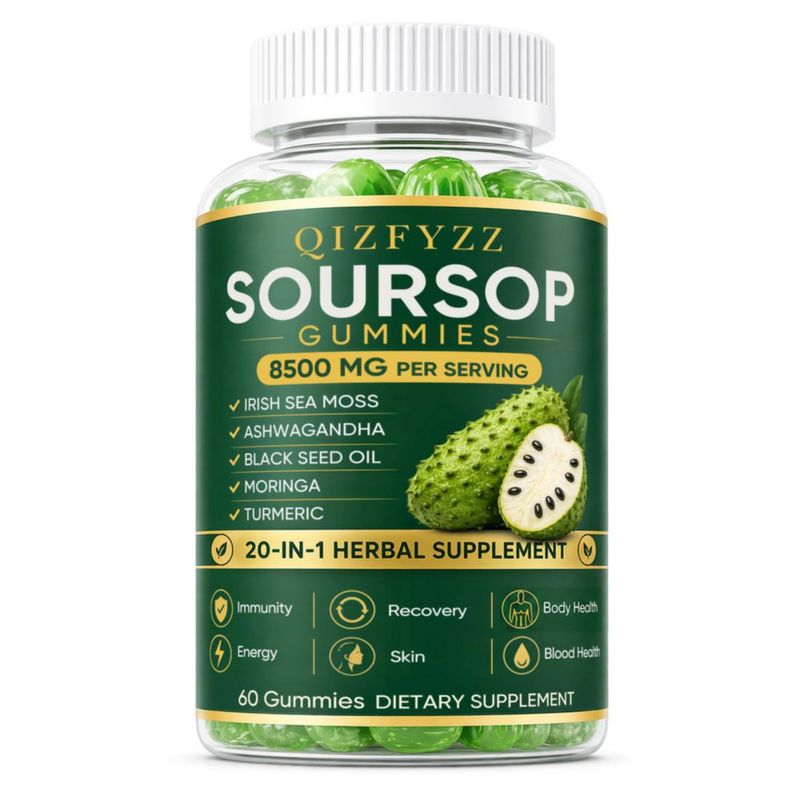 Suplemento Herbal Aacnre Qizfyzz Guanábana 60 Gomitas