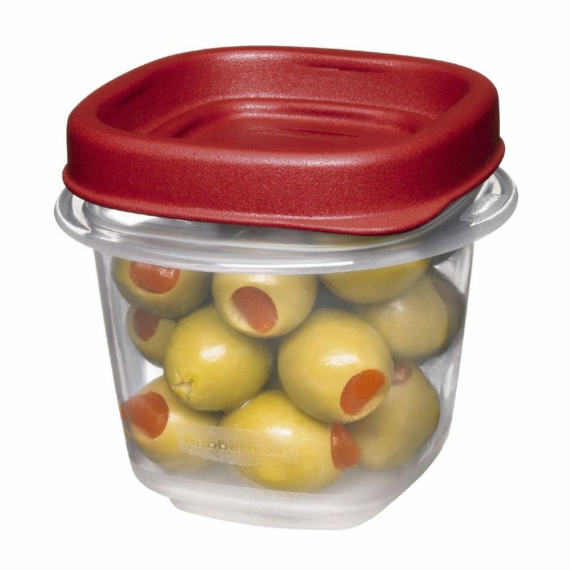 Contenedores de almacenamiento de alimentos Rubbermaid Easy Find Lids de 05 L