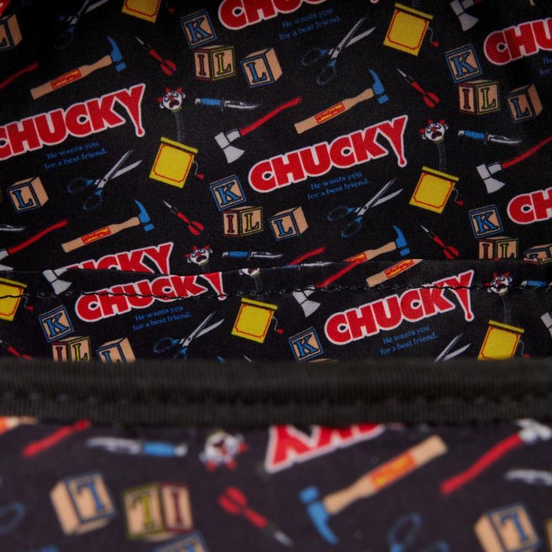 Mini Mochila Loungefly Chucky Pop Up 27x11x26 cm