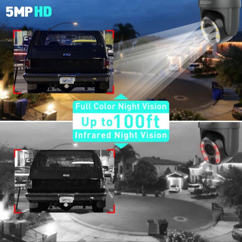 Cámara de Seguridad SOLIOM S600-C10X 5MP Zoom 10X Solar 4G