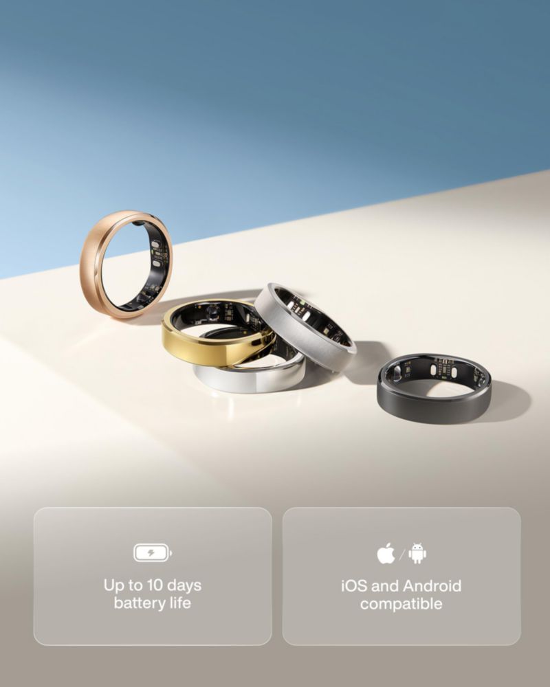 Anillo Inteligente RingConn Gen 3 Tendencias Vasculares Sueño Fitness
