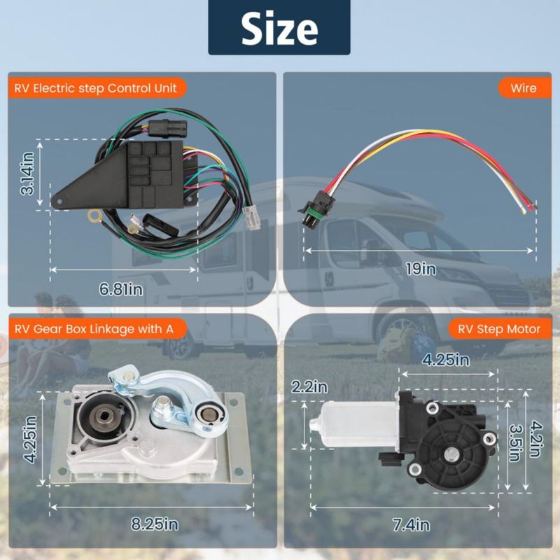 Kit de Conversión de Motor para Escalón de RV Sobalai para Serie Kwikee