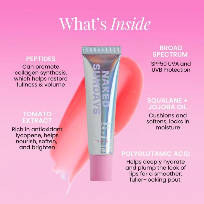 Bálsamo Labial Teñido con SPF 50 Naked Sundays 15 ml