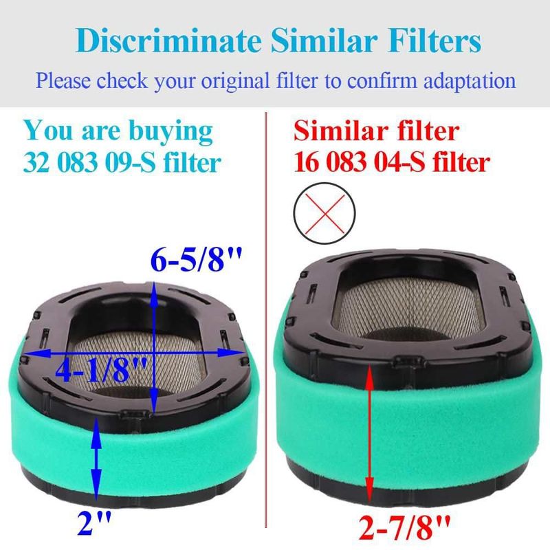 Kit de Filtro de Aire para Motor HOODELL KH-32-883-09-S1 Premium