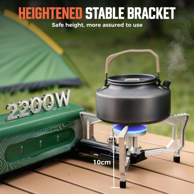 Estufa Portátil BIG HORN Plegable de Butano para Camping