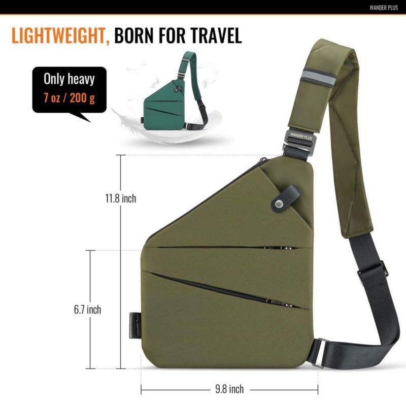 Bolso Bandolera Antirrobo WANDER+ WANDER PLUS Marfil