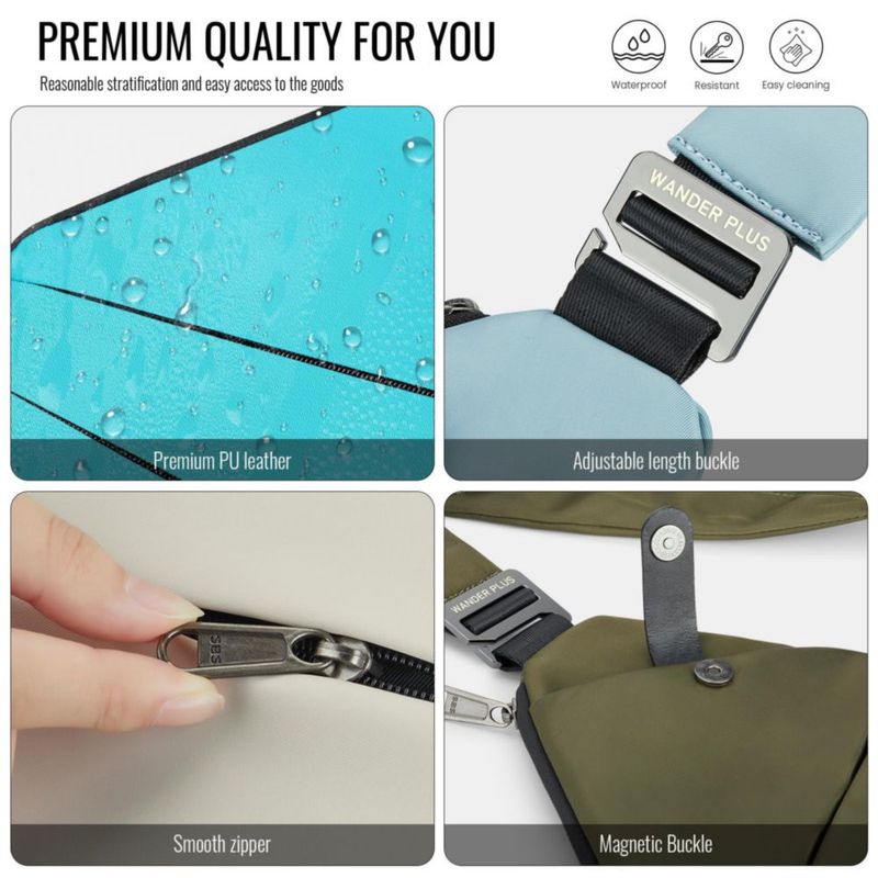 Bolso Bandolera Antirrobo WANDER+ WANDER PLUS Marfil