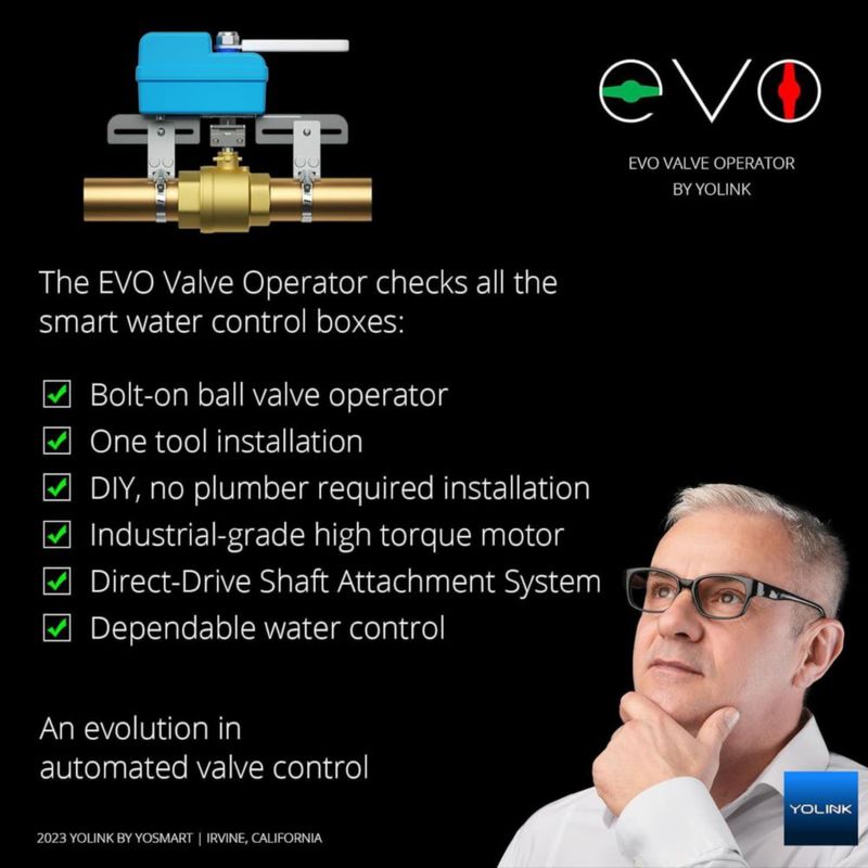 Controlador YoLink X3 Válvula de Agua Inteligente Remota Alexa