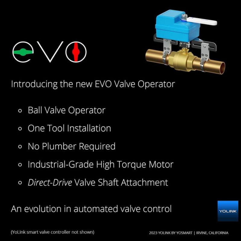 Controlador YoLink X3 Válvula de Agua Inteligente Remota Alexa