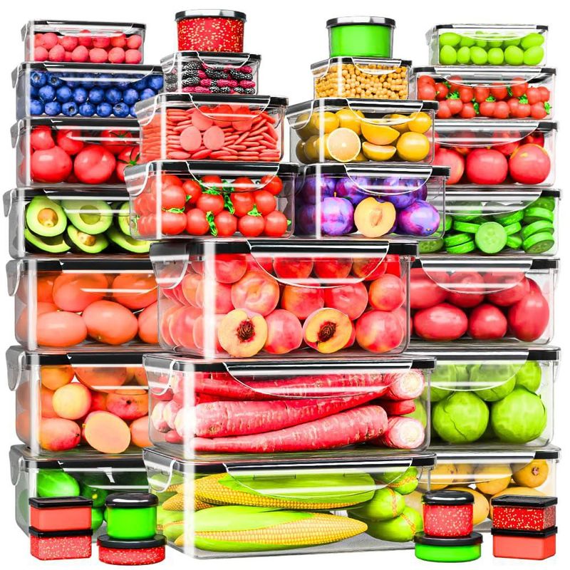 Set de Contenedores para Alimentos RockBerry 66 Piezas Herméticos