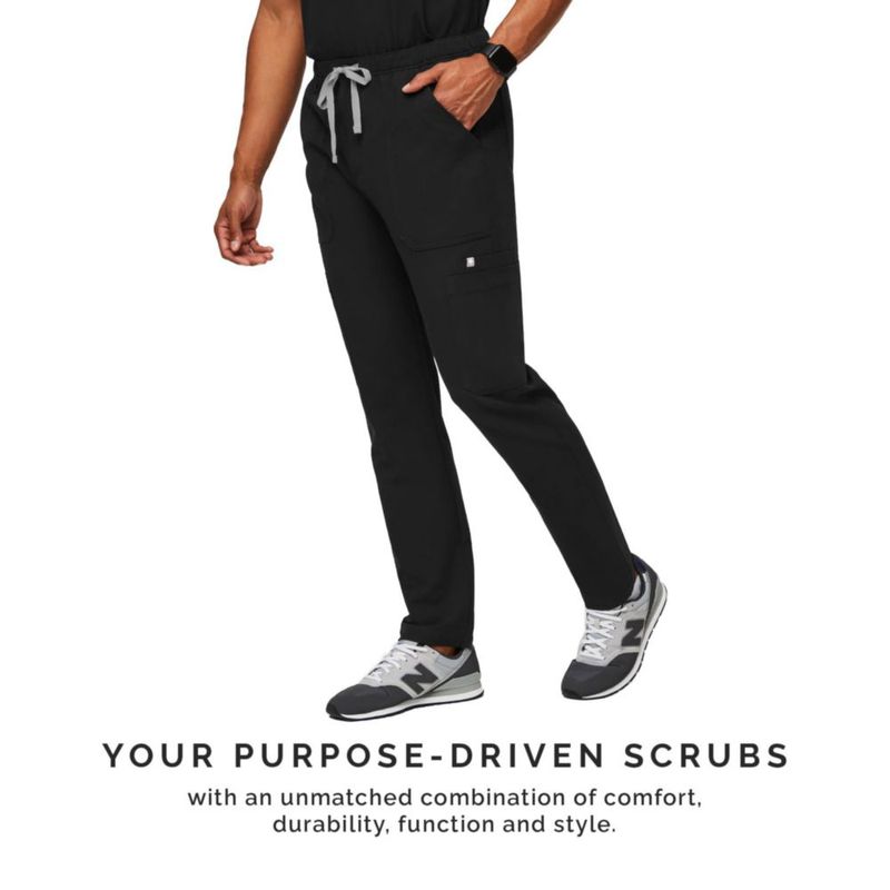 Pantalones FIGS Cairo Cargo para Hombre Negro M