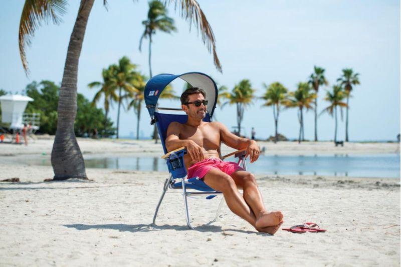 Sombrilla Personal para Silla de Playa Rio Brands MyCanopy Azul Marino