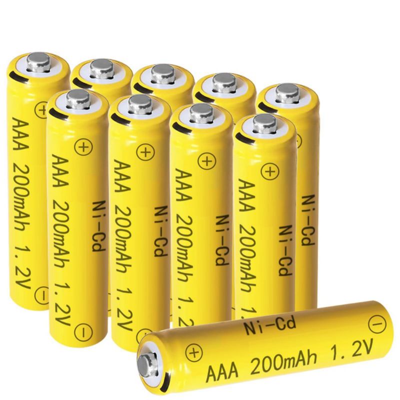 Batería Zsolarigt AAA 200mAh 1.2V Ni-CD 10 Piezas