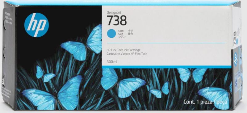 Cartucho de Tinta HP 738 Negro 130 ml DesignJet