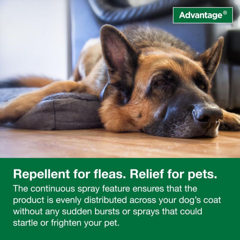 Spray Antipulgas para Perros Advantage 443 ml Mata Pulgas y Garrapatas