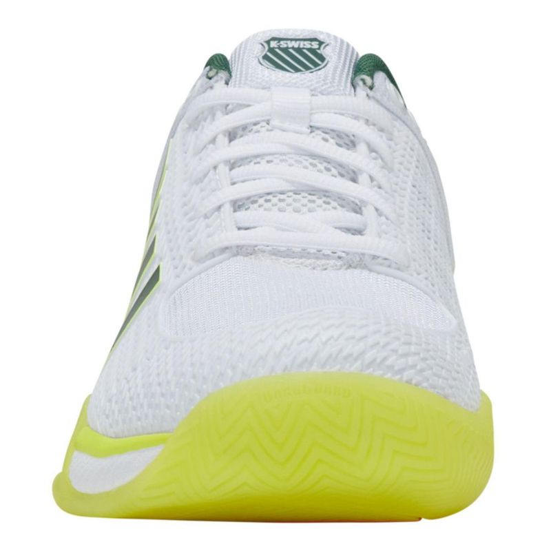 Zapatillas K-Swiss Express Light para Pickleball Blancas con Verde Neón