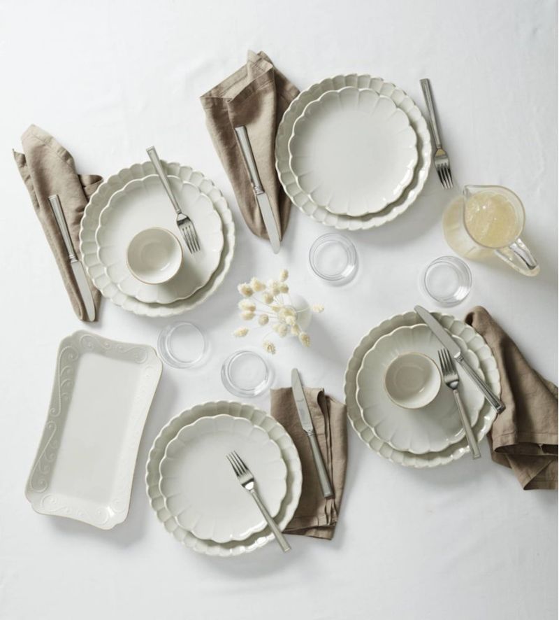 Juego de Vajilla Lenox French Perle de 12 Piezas en Loza