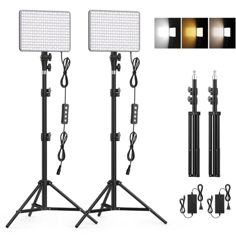 Kit de Iluminación Fotográfica Anautin 30W 2 Luces LED