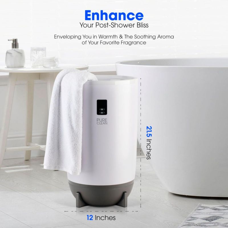 Calentador de Toallas PURE CLEAN Portátil con Temporizador y Fragancia