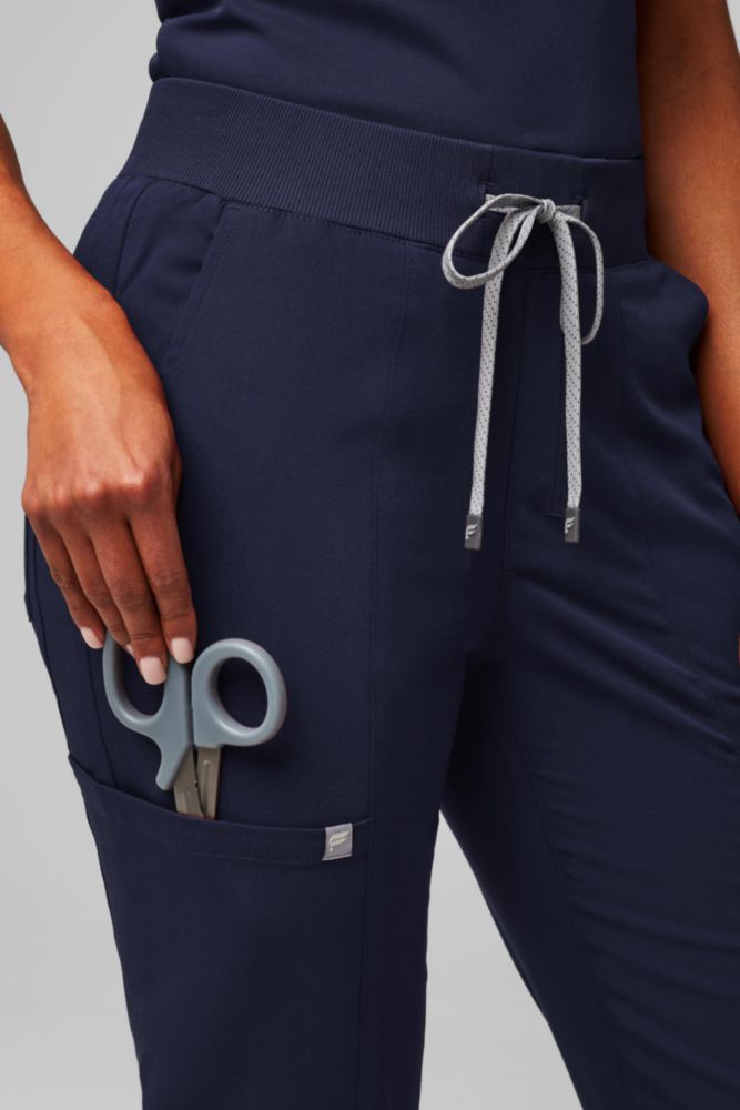 Pantalones Jogger Scrub para Mujer Fabletics Navy Stretch Talla M