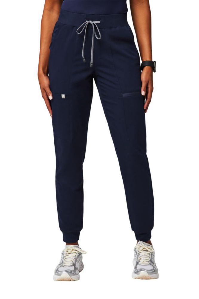 Pantalones Jogger Scrub para Mujer Fabletics Navy Stretch Talla M
