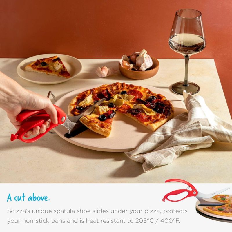Tijeras para Pizza 2 en 1 Dreamfarm Scizza Roja