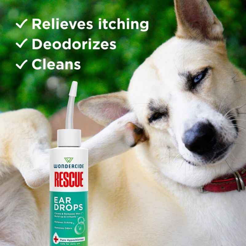 Gotas para Oídos Wondercide Rescue para Perros y Gatos 120 ml